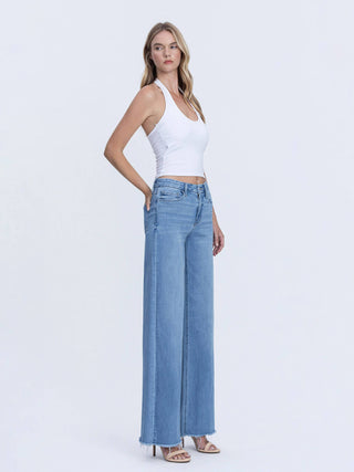 Free High Rise Wide Leg Jeans