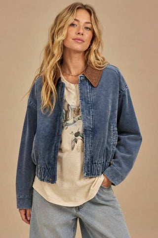 Harvest Corduroy Bomber Jacket
