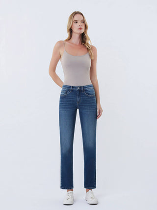 Aura Mid Rise Straight Jeans