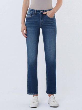 Aura Mid Rise Straight Jeans