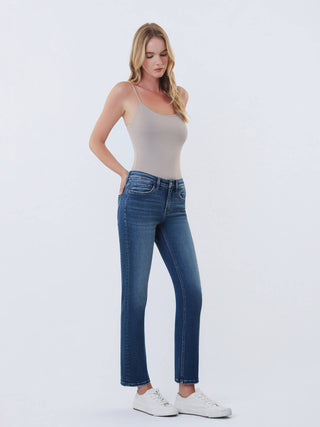 Aura Mid Rise Straight Jeans