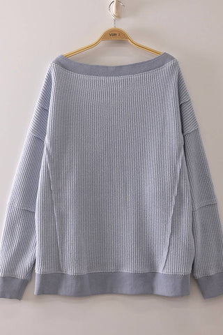 Weekender Waffle Knit Top