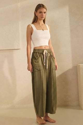 Washed French Terry Pants