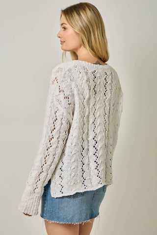 Cloud Soft Crochet Henley