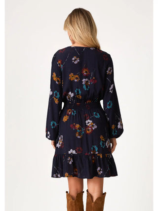Navy Blossom Dress