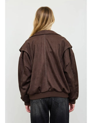 Sierra Suede Jacket - Chocolate