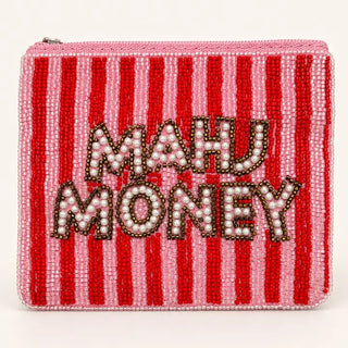 Mah Jong Beaded Coin Purse