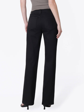 Black High Rise Wide Leg Jeans