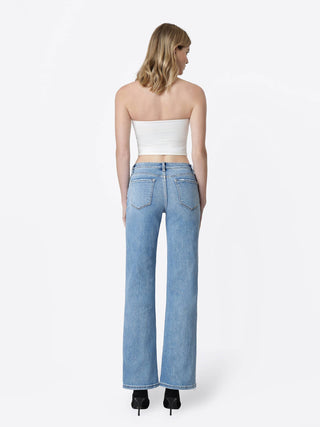 Vibrant Mid Rise Wide Leg Jeans