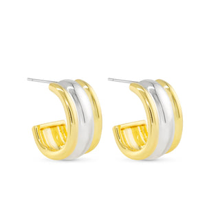 Gold and Silver Fiona Earrings