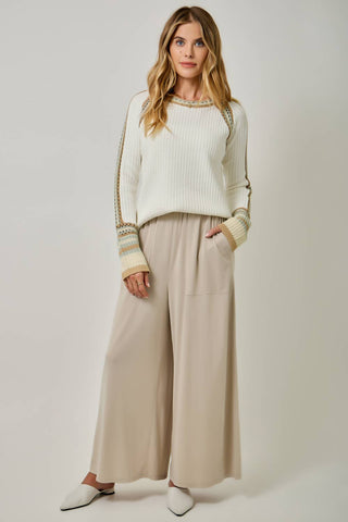 Meadow Trim Sweater Top